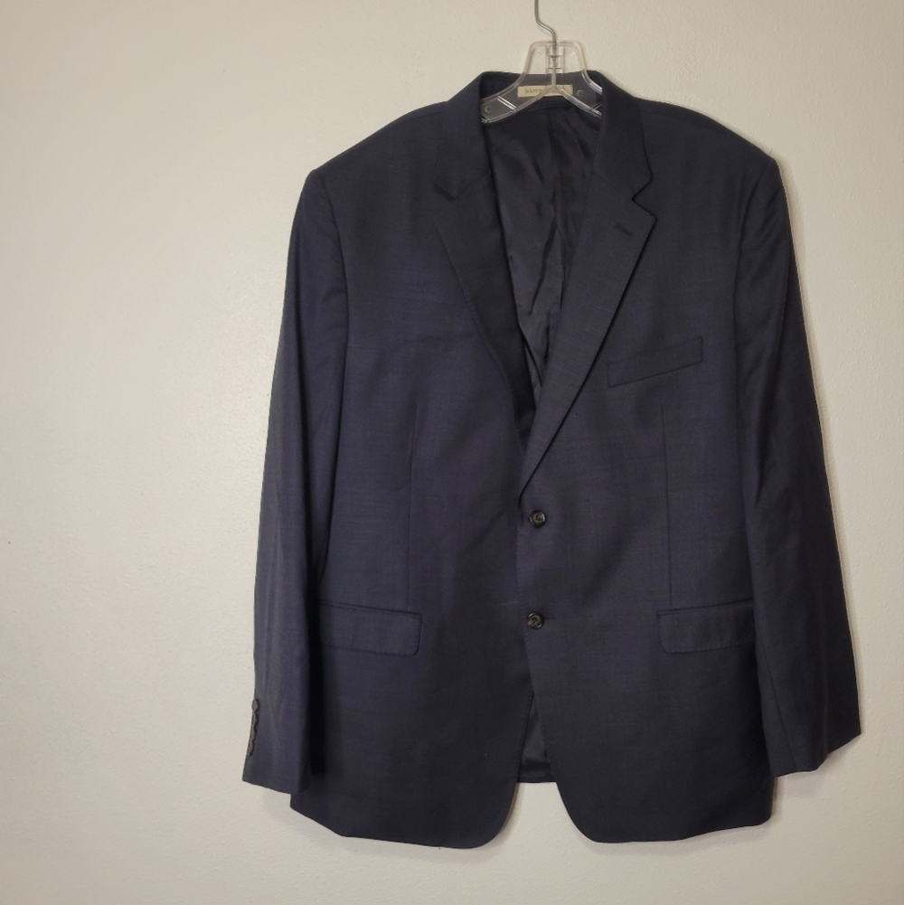 Ralph lauren mens size 46r trim fit wool navy blazer